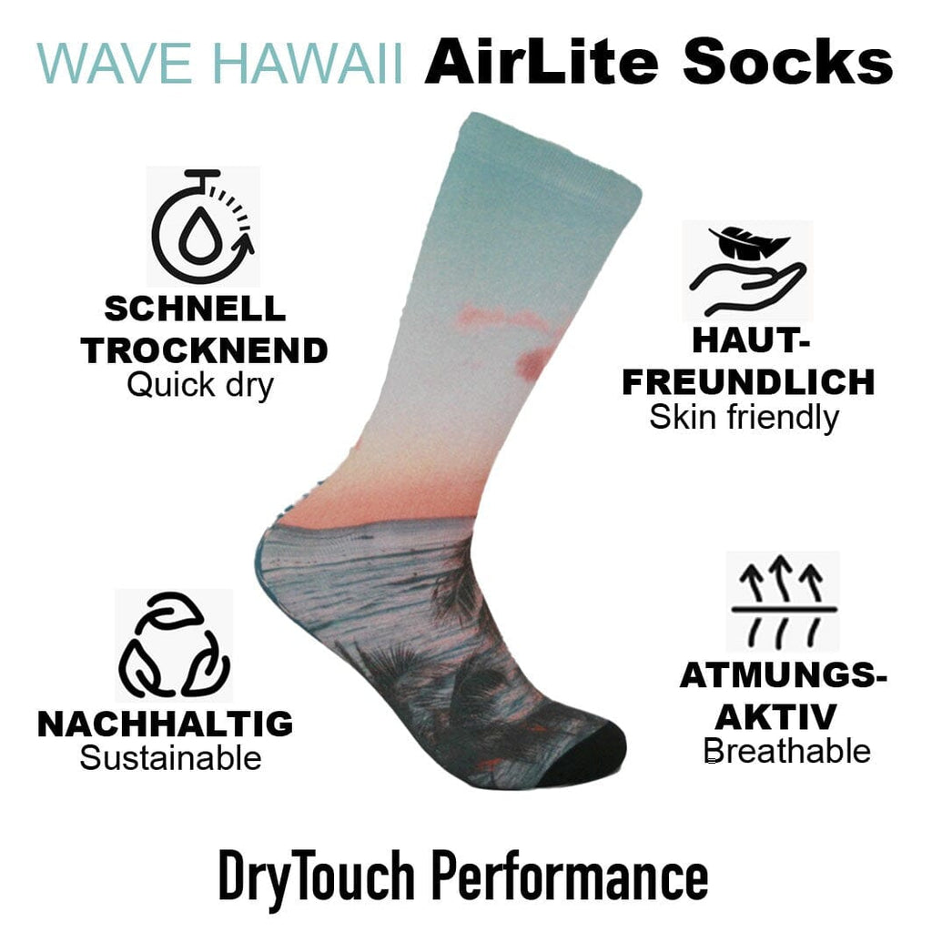 AirLite DryTouch Socks Design 4 Socken WAVE HAWAII