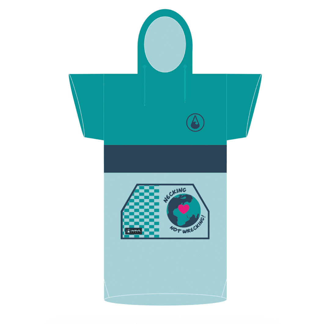 Poncho Cotillo, Baumwolle Velours Style Ponchos WAVE HAWAII M