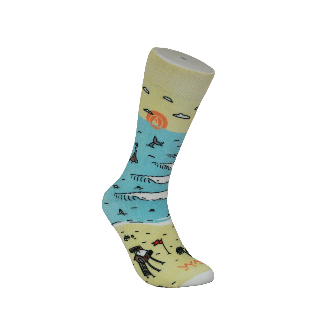 "AirLite DryTouch Socks Design 2 WAVE HAWAII