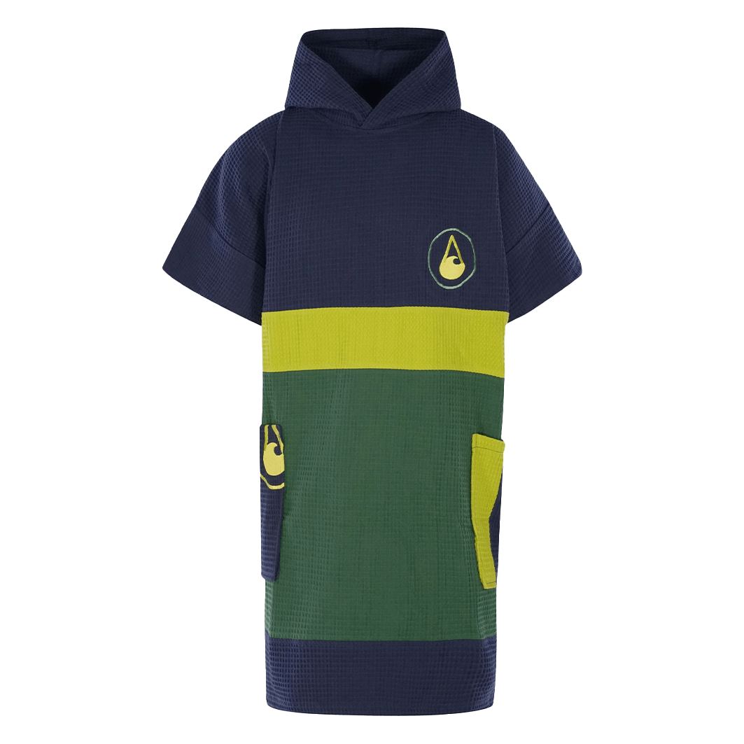 Travel Poncho Pampatar, Baumwolle Waffle Piquee Travel Ponchos WAVE HAWAII