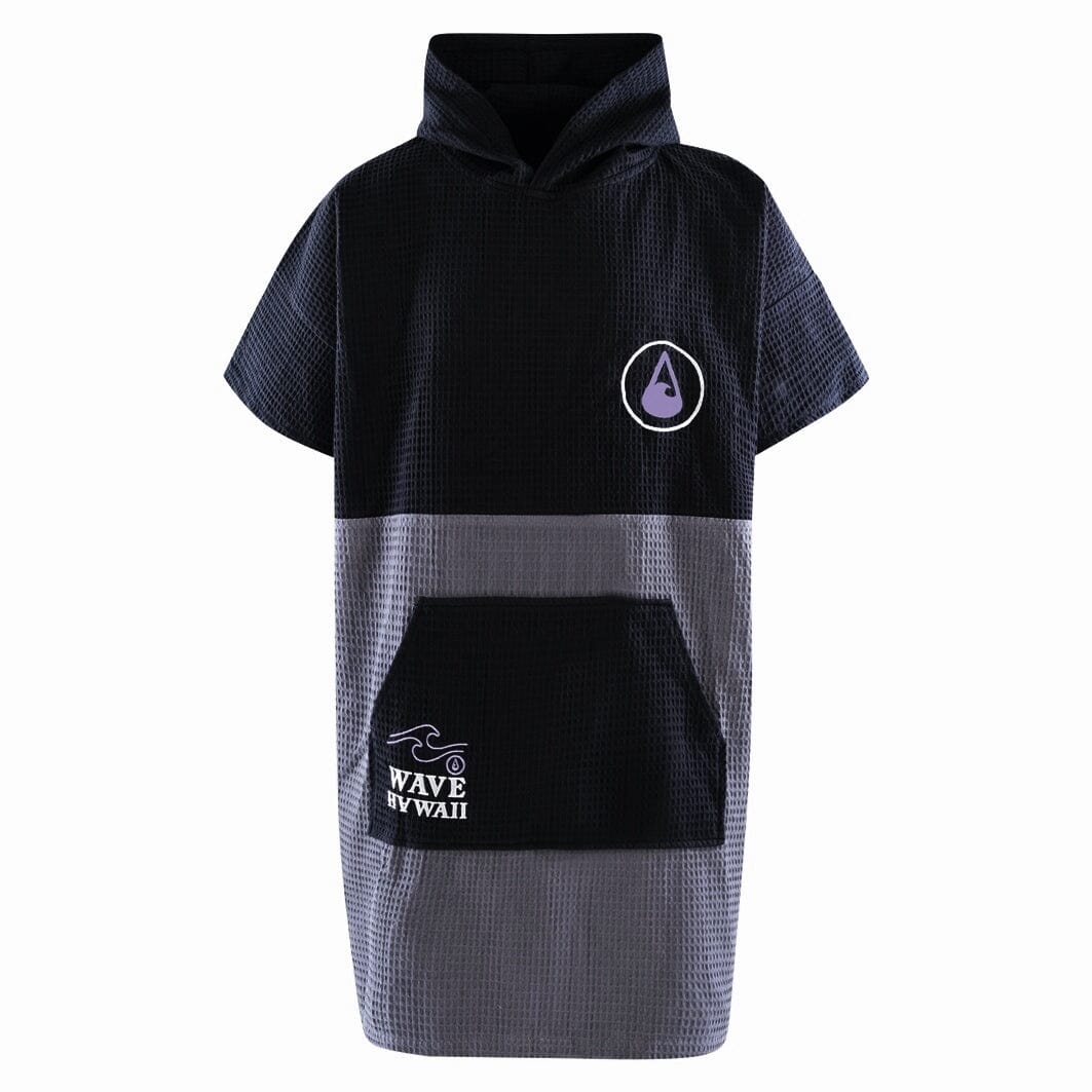 Travel Poncho El Yaque, Baumwolle Waffle Piquee Travel Ponchos WAVE HAWAII S-M