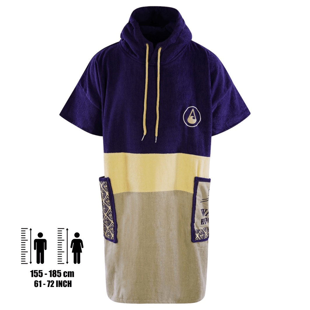 Poncho Hoopa, Baumwolle Velours Style Ponchos WAVE HAWAII