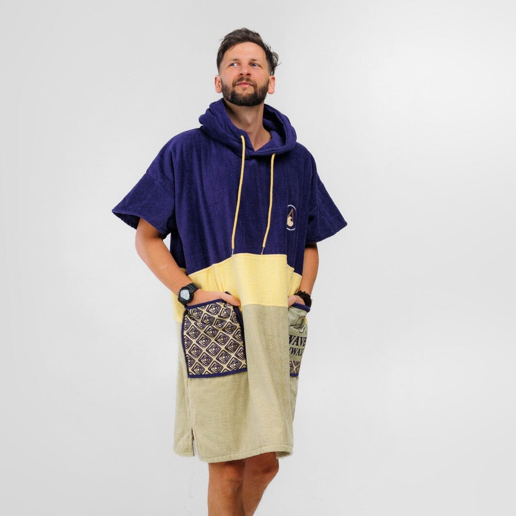 Poncho Hoopa, Baumwolle Velours Style Ponchos WAVE HAWAII