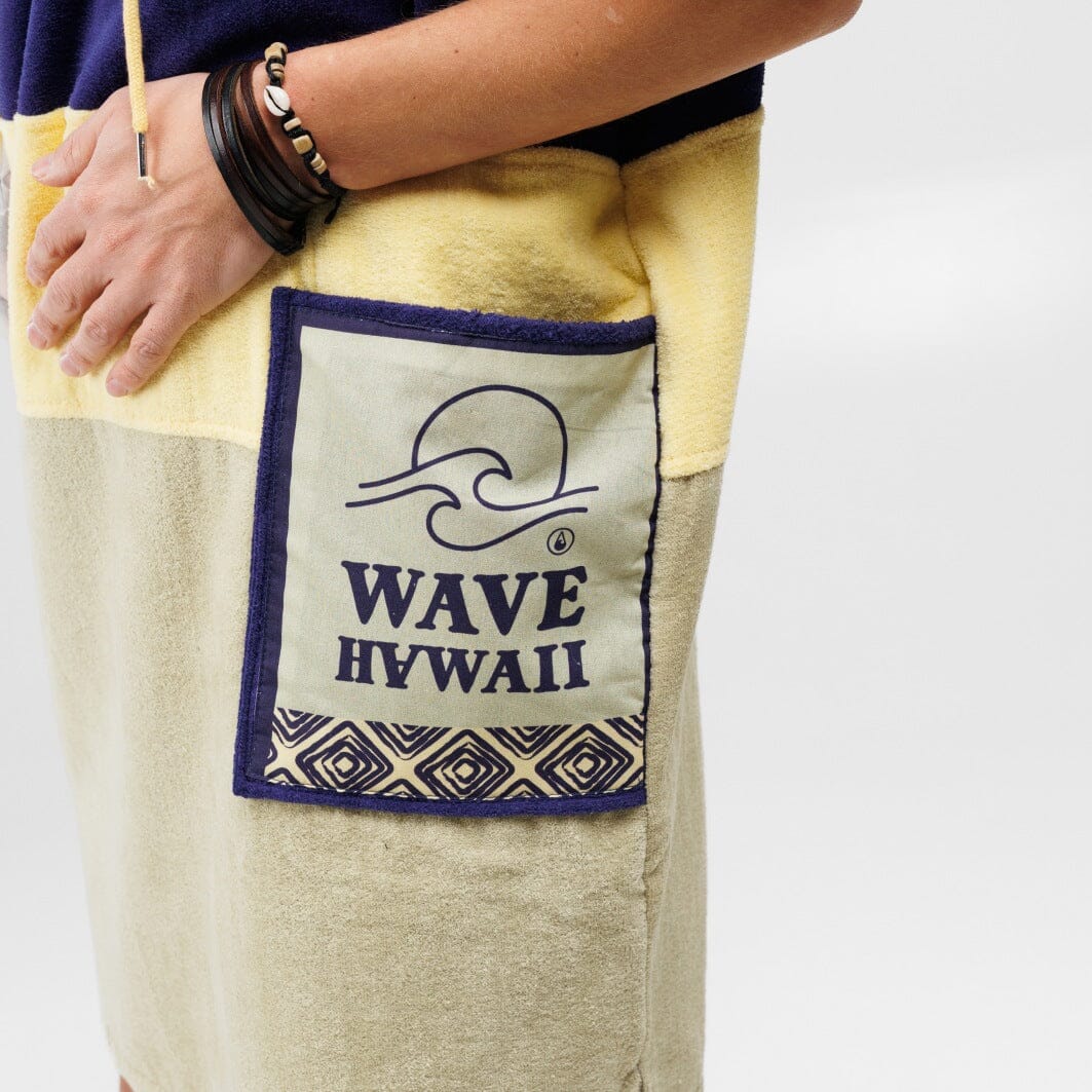 Poncho Hoopa, Baumwolle Velours Style Ponchos WAVE HAWAII