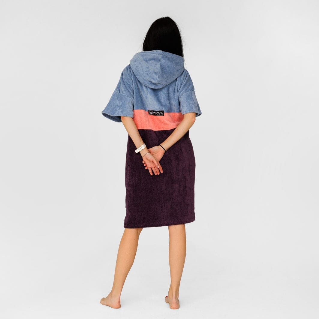 NEU: Poncho Kiholo, Baumwolle Velours Style Ponchos WAVE HAWAII