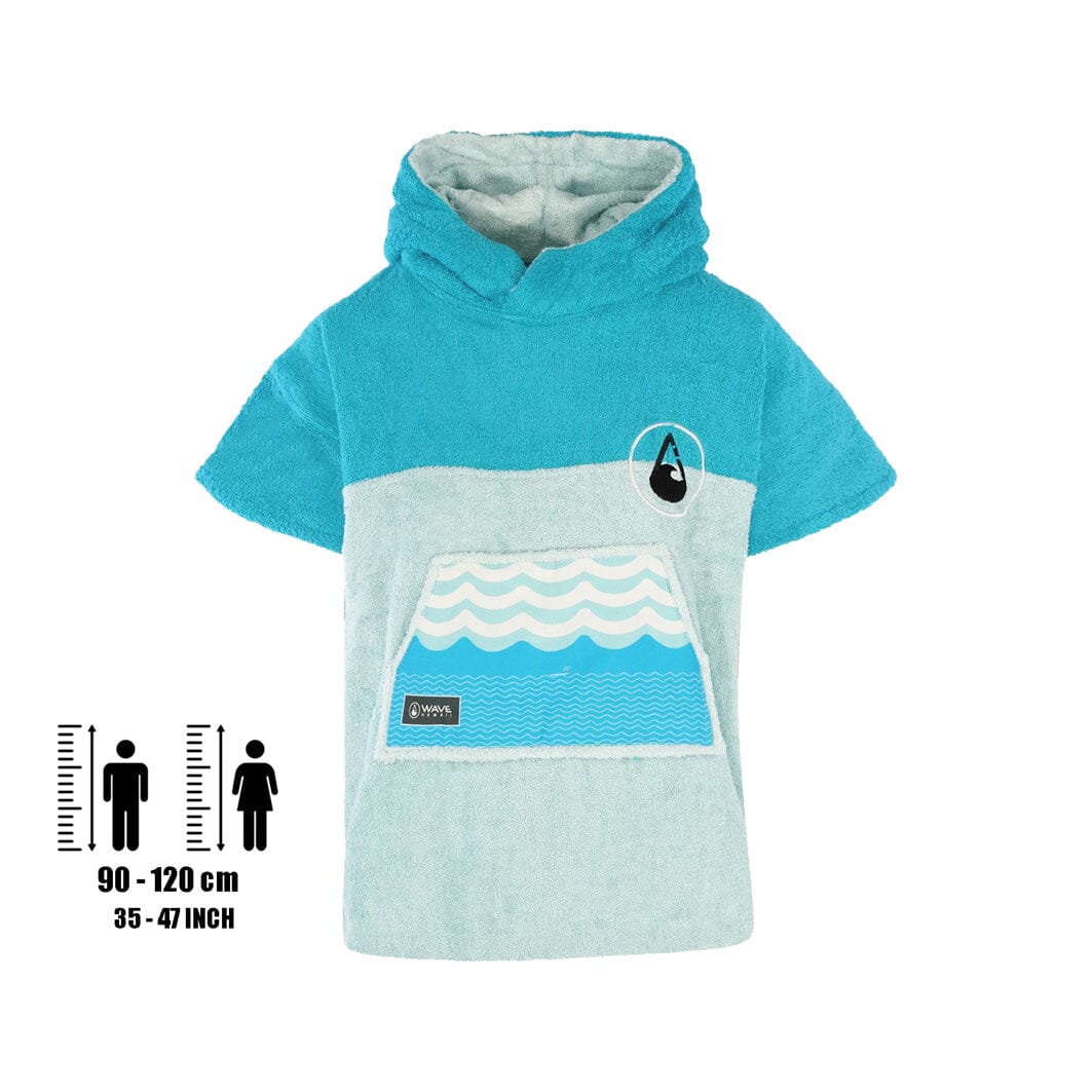 Bambus-Ponchini Mini Kids Ponchos WAVE HAWAII