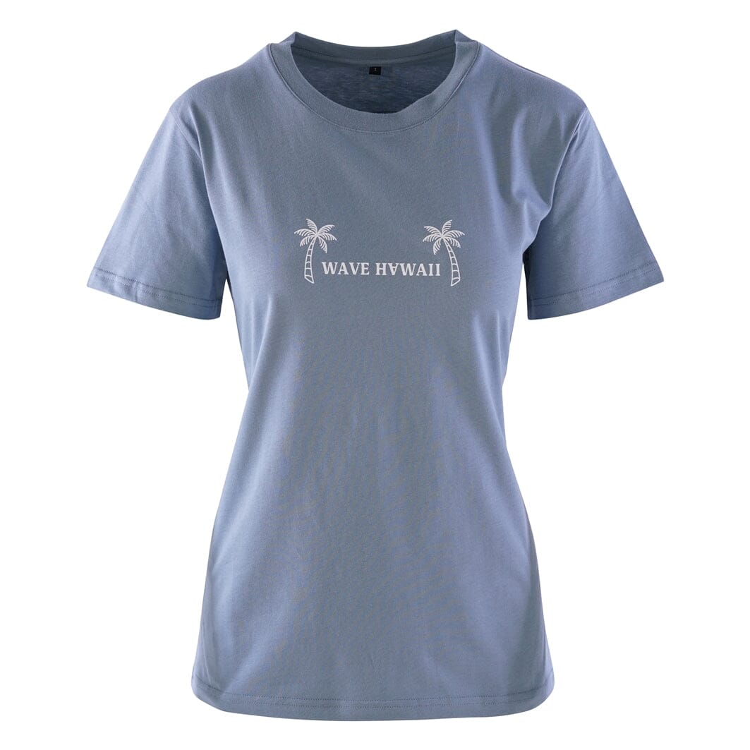 T-Shirt Waimea Women, Citadel Blue, Bio Baumwolle T-Shirt WAVE HAWAII