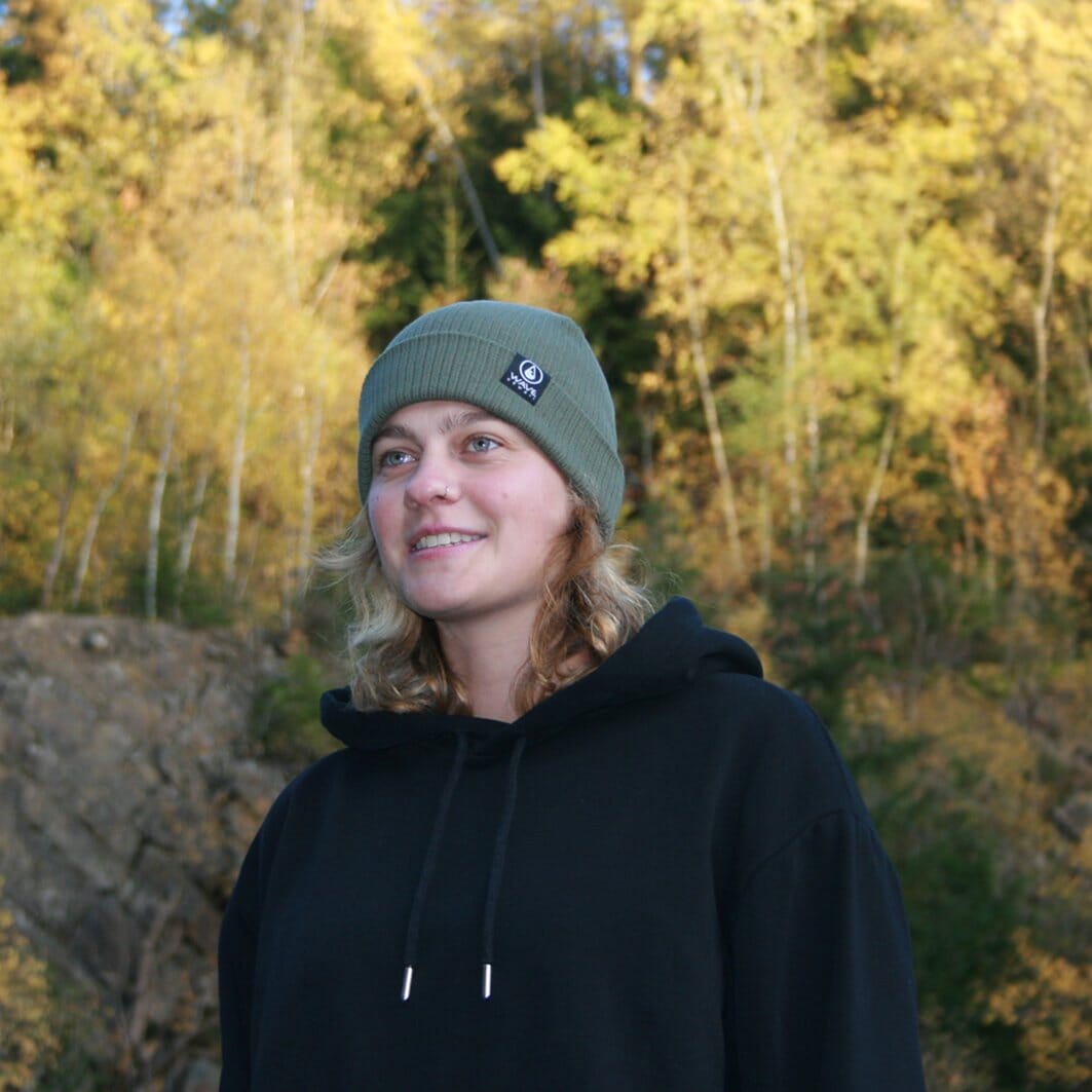 WAVE HAWAII Beanie Bio Cotton Green Olive Beanie Wave Hawaii