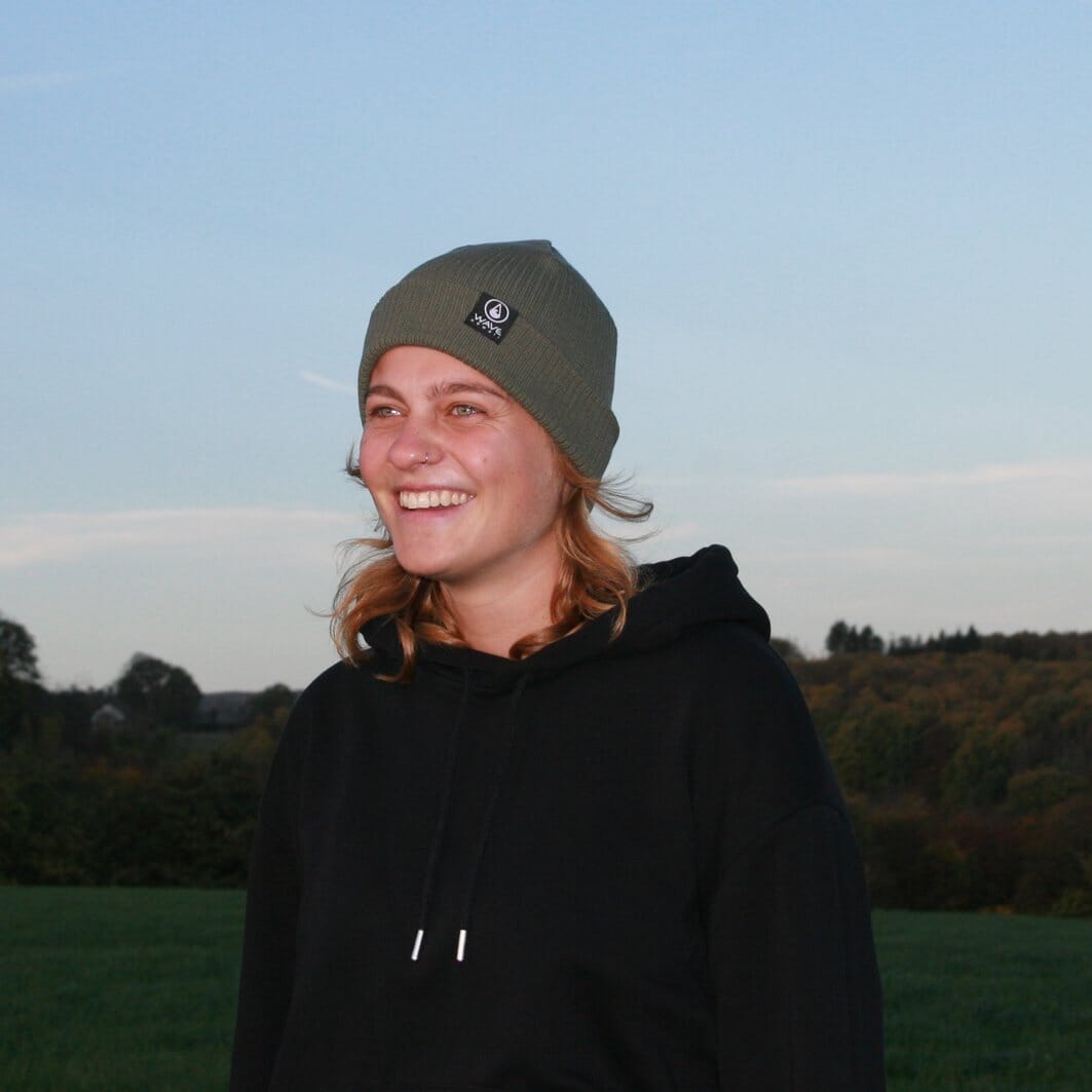 WAVE HAWAII Beanie Bio Cotton Green Olive Beanie Wave Hawaii