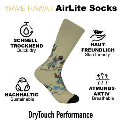 AirLite DryTouch Socks Design 1 Socken WAVE HAWAII 