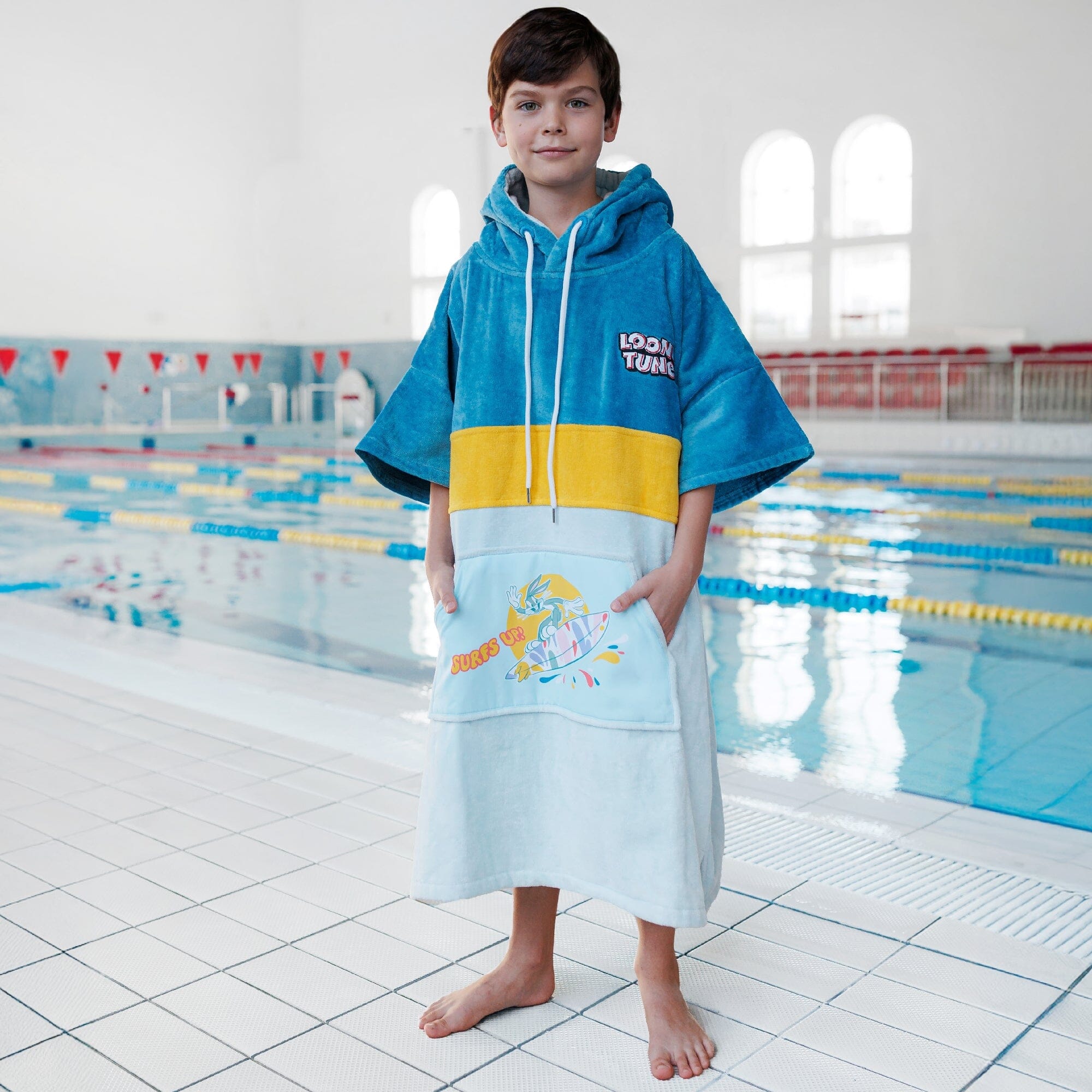 Looney Tunes Poncho, Baumwolle Velours Style Ponchos WAVE HAWAII 