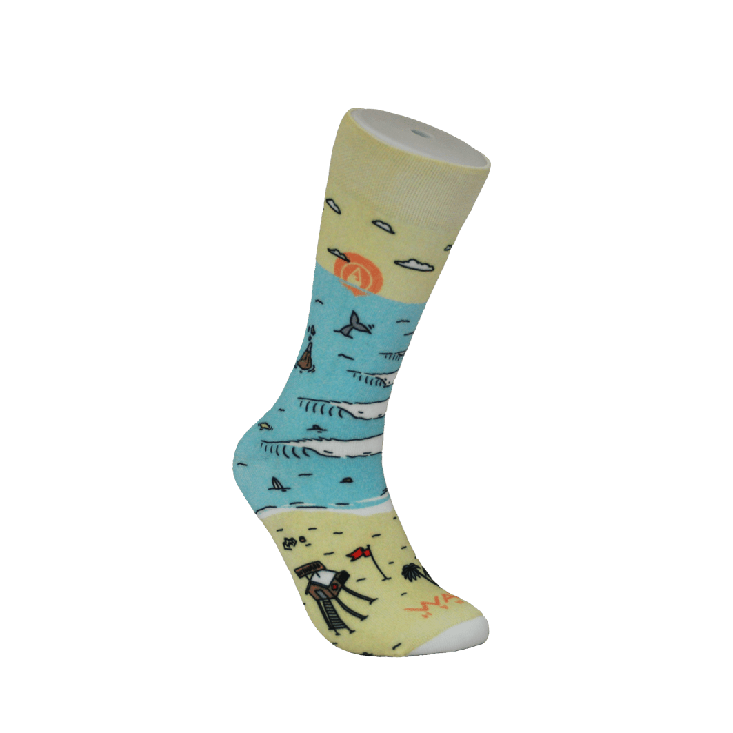 "AirLite DryTouch Socks Design 2 WAVE HAWAII 