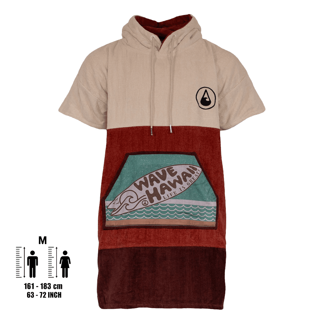 Poncho Campeche, Baumwolle Velours Style Ponchos WAVE HAWAII 