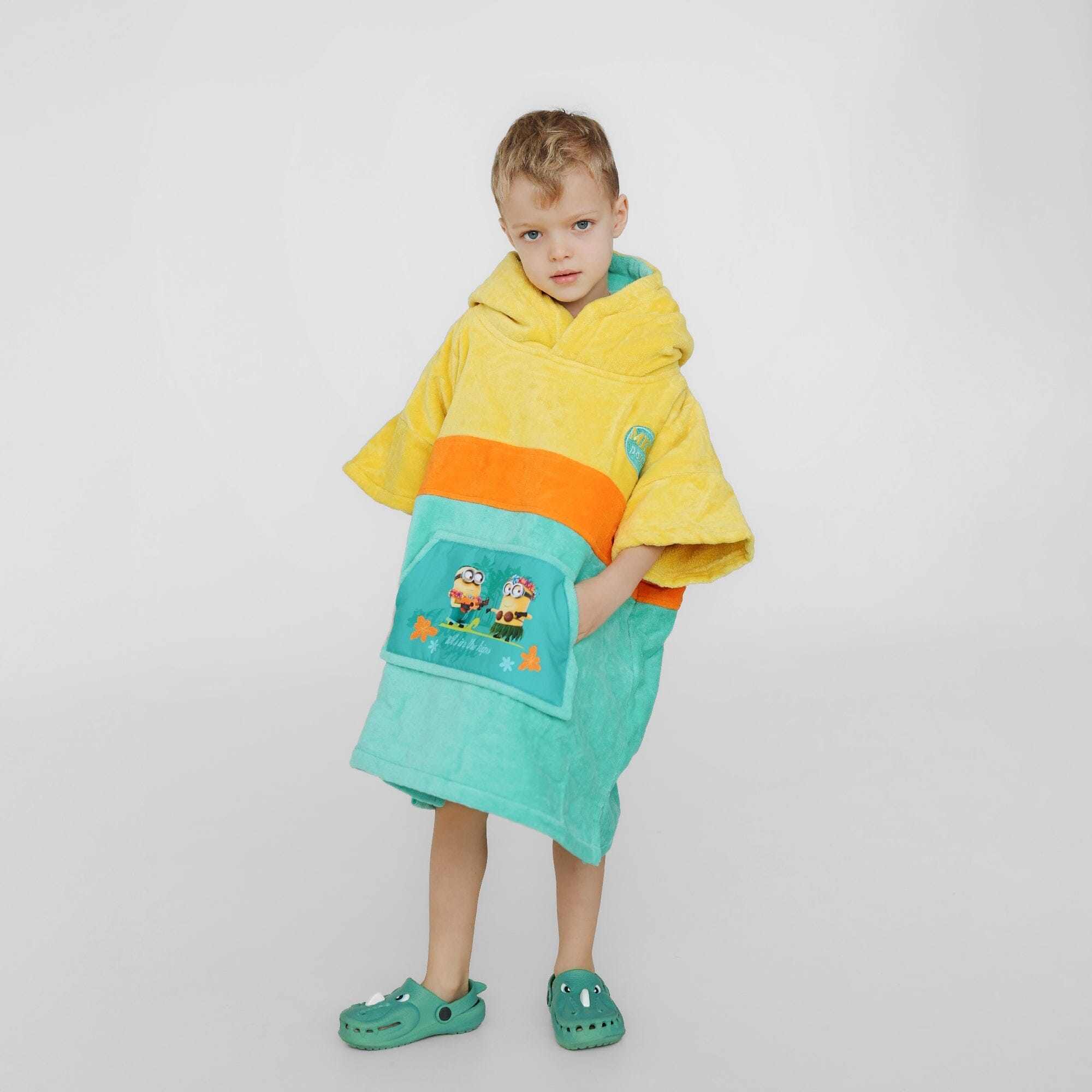 Minions Poncho, Baumwolle Velours Style Ponchos WAVE HAWAII 