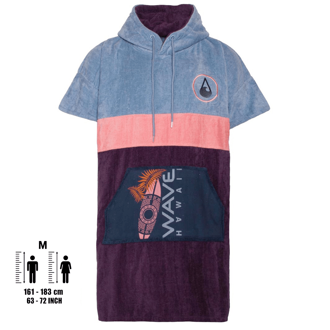 Poncho Kiholo, Baumwolle Velours Style Ponchos WAVE HAWAII 
