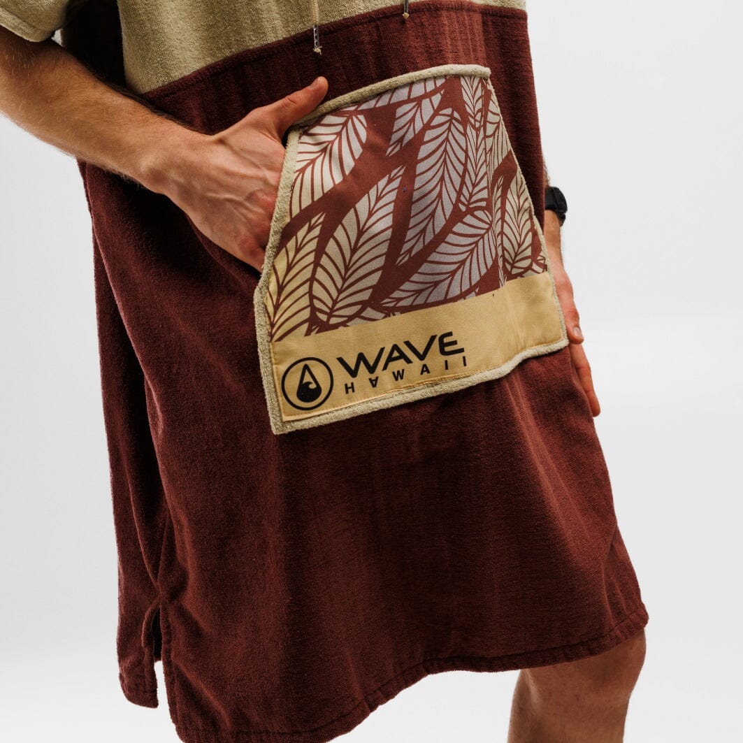 Poncho Leevs, Baumwolle Velours Style Ponchos WAVE HAWAII 
