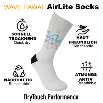 AirLite DryTouch Socks D7 Socken WAVE HAWAII 