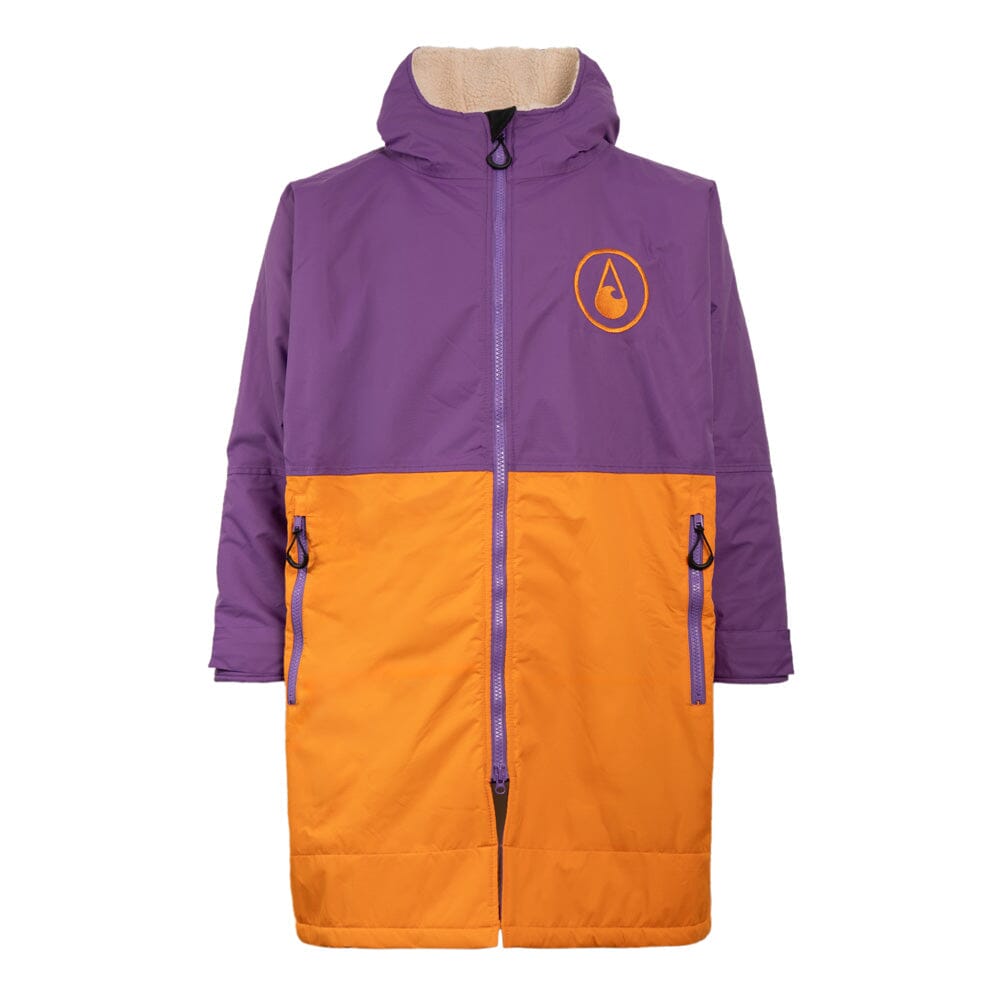 Storm Robe Yukon purple orange Wasserdichte Storm Ponchos WAVE HAWAII 
