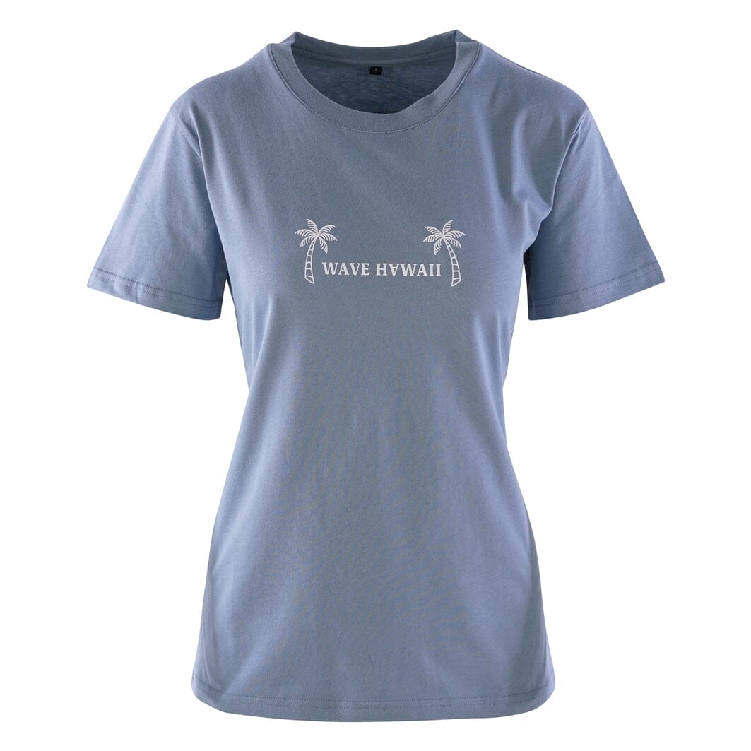 T-Shirt Waimea Women, Citadel Blue, Bio Baumwolle T-Shirt WAVE HAWAII 