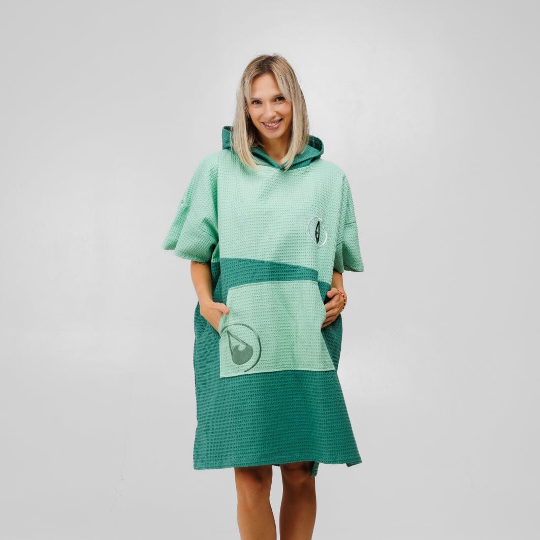 Travel Poncho Breese, Baumwolle Waffle Piquee Travel Ponchos WAVE HAWAII 