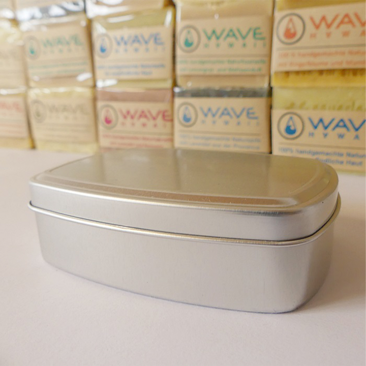 Seifenbox aus Aluminium Naturseife WAVE HAWAII 