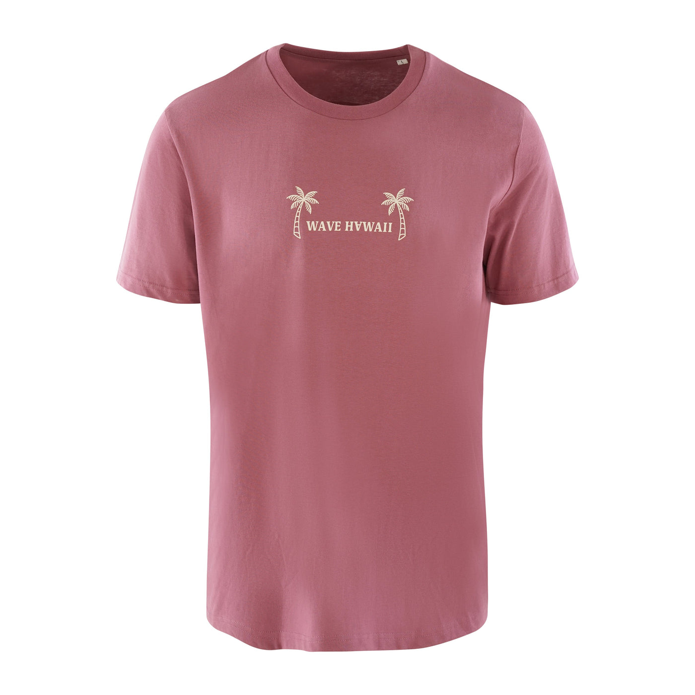 T-Shirt Waimea Hibiscus Red, Bio Baumwolle T-Shirt WAVE HAWAII 